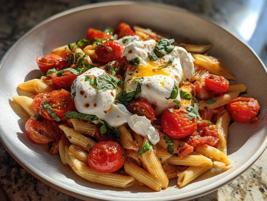Burrata Tomaten Pasta
