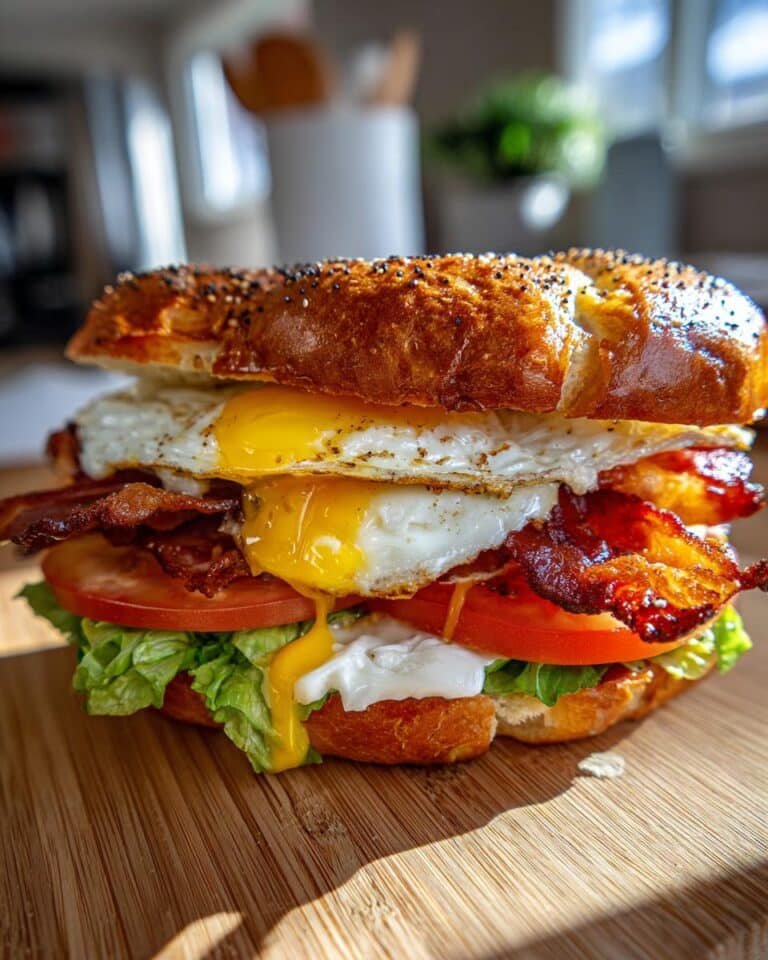 Everything Bagel Frühstücks Sandwich
