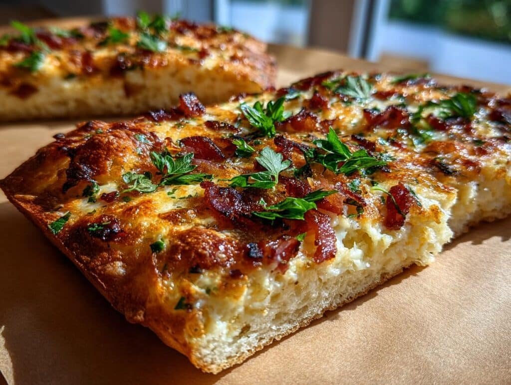 Flammkuchen Pasta aus dem Ofen