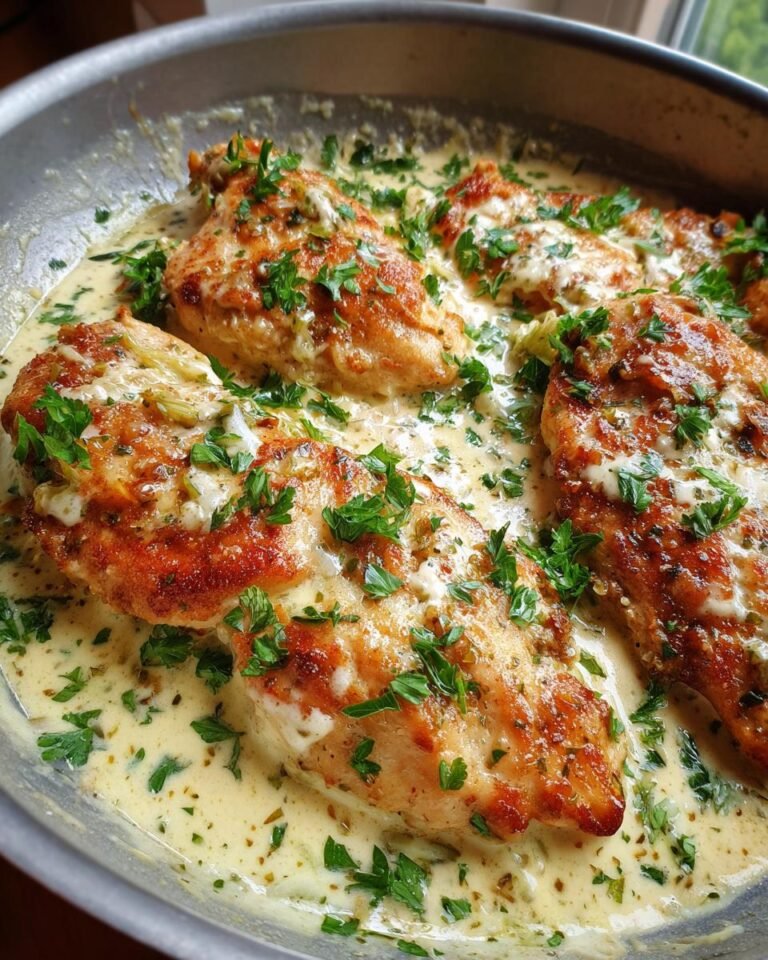 Hähnchenfilet in Frischkäse Parmesan Soße