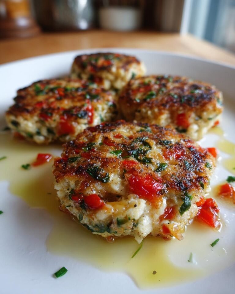 Hüttenkäsetaler mit Tomaten