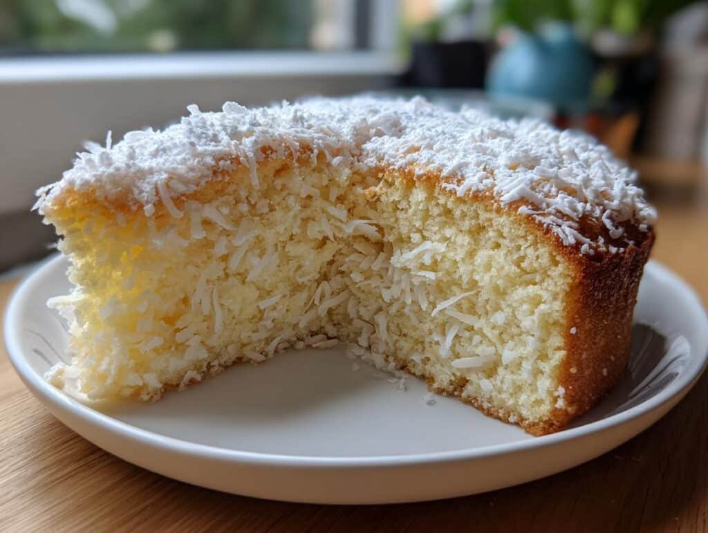 Kokoskuchen mit Quark