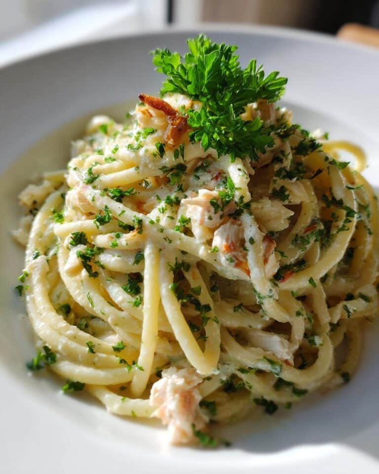 Protein Nudeln mit Hüttenkäse